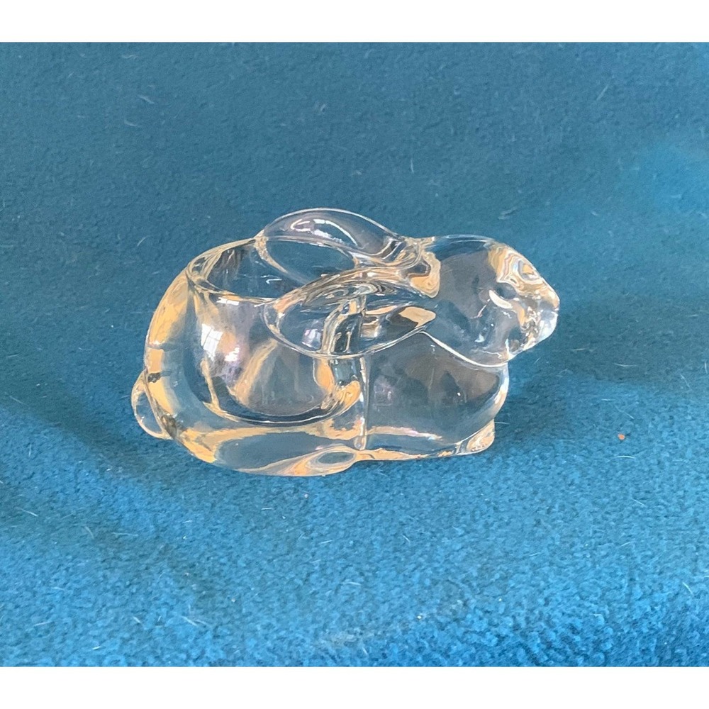 Clear glass bunny votive holder. Very cute.0